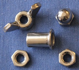 Nuts & Caps for Threaded Spouts
